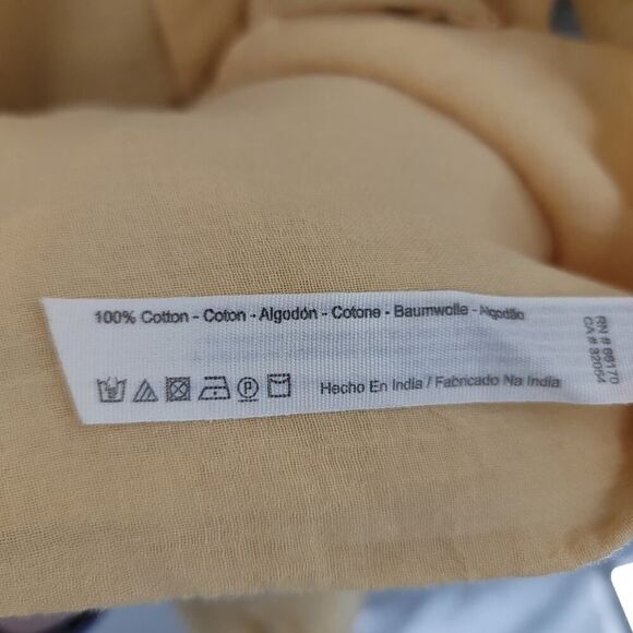 Free People Yellow Gauze Mini Dress XS - Picture 11 of 11